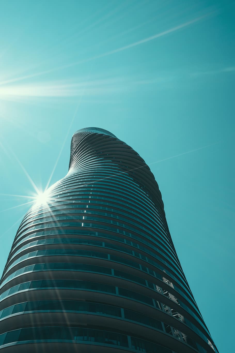 building, architecture, city, sunlight, tower, flare, condo HD wallpaper