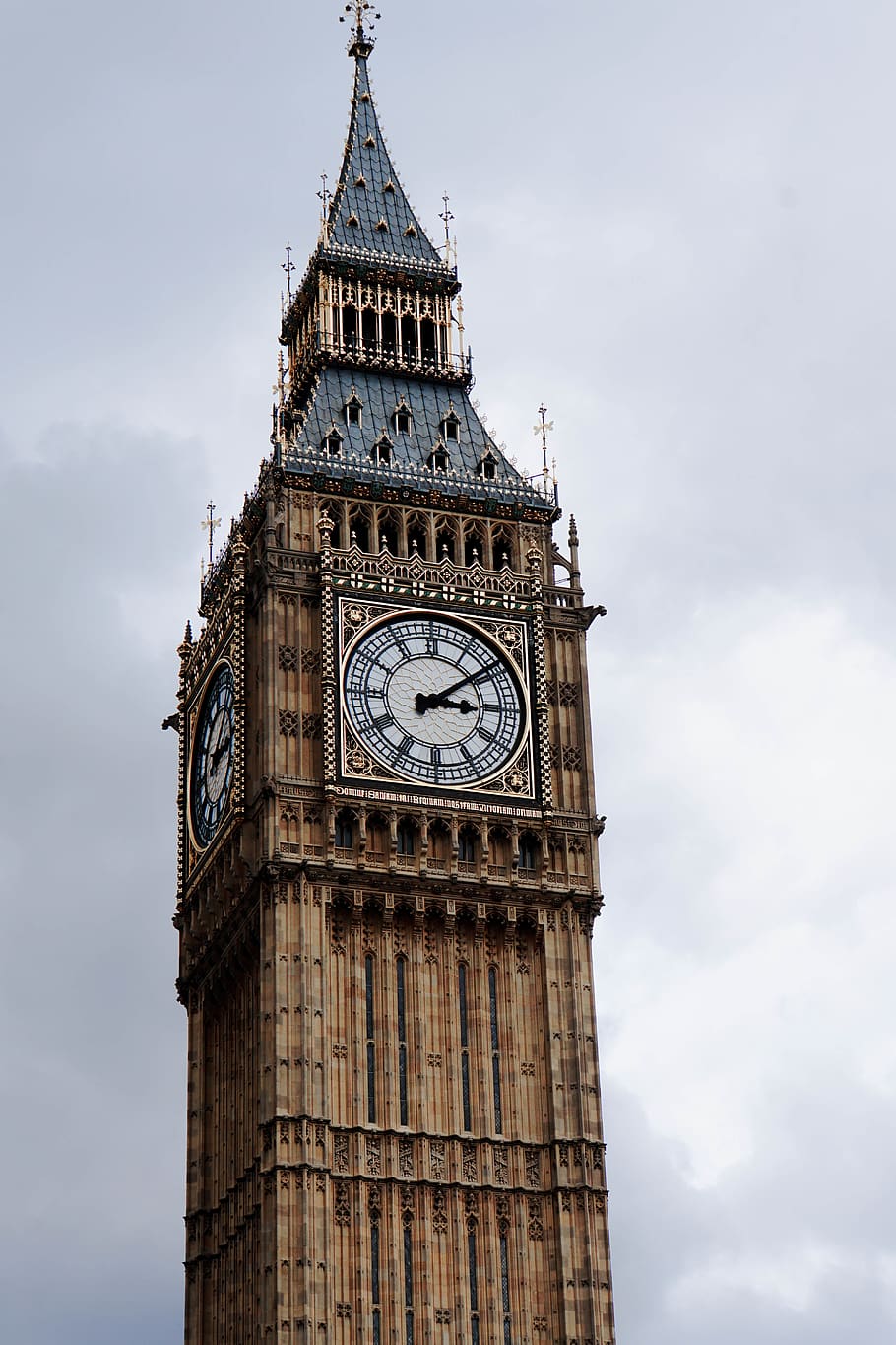 england, london, clouds, clock, big ben, westminster, tower HD wallpaper