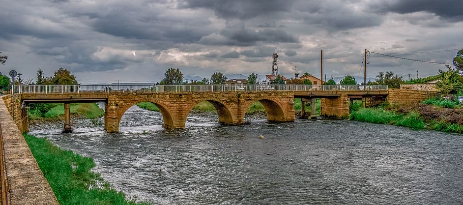 bridge, old, stone, river, architecture, traditional, water HD wallpaper