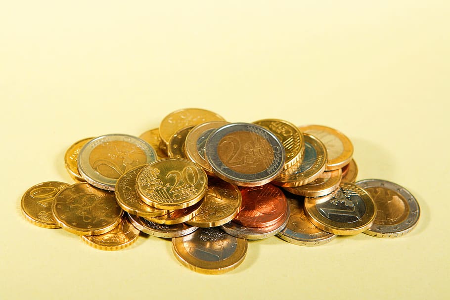 cent, close-up, closeup, coins, credit, euro, finance, financial HD wallpaper