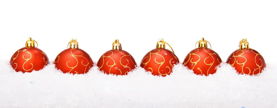 ball, snow, shine, isolated, wallpaper, decoration, fun, white HD wallpaper