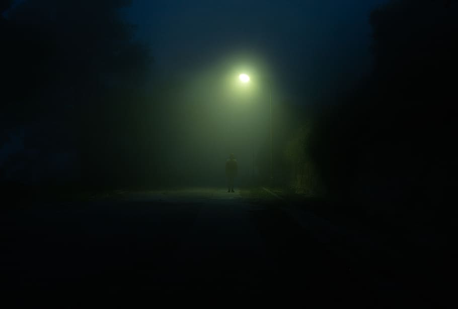spain, caldes de montbui, night, unrecognizable person, dark HD wallpaper