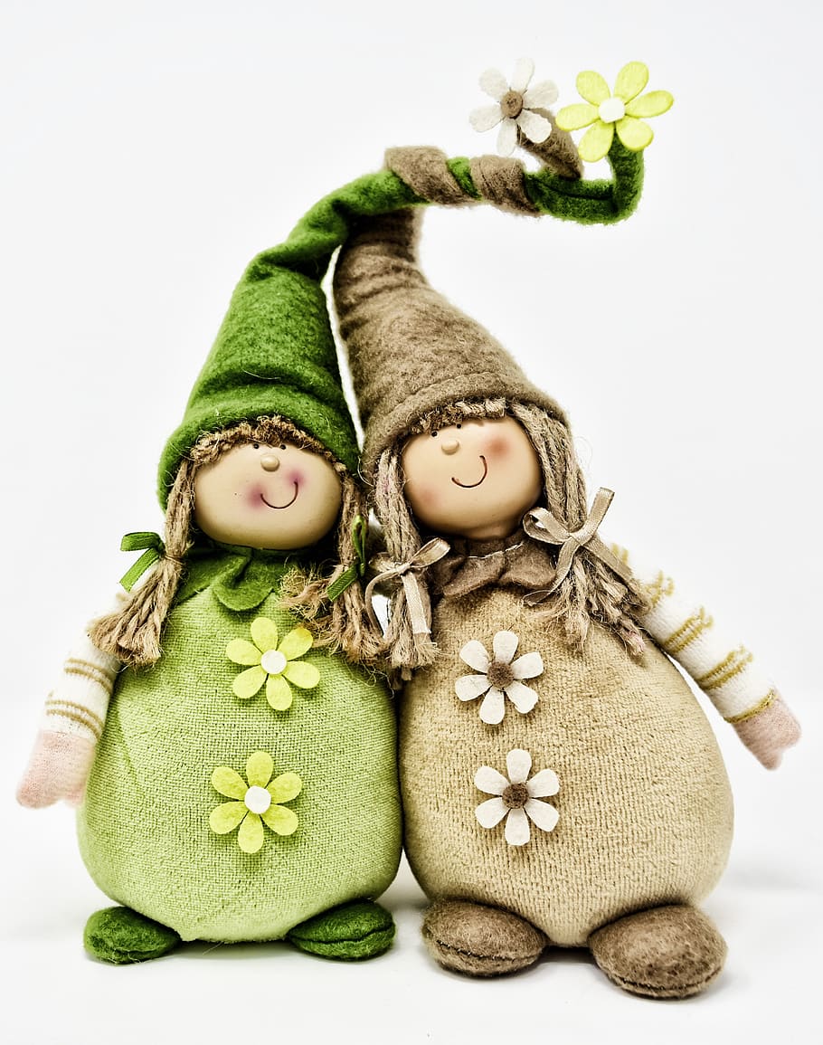 imp, cute, figures, dwarf, deco, decoration, are, fabric, fun HD wallpaper