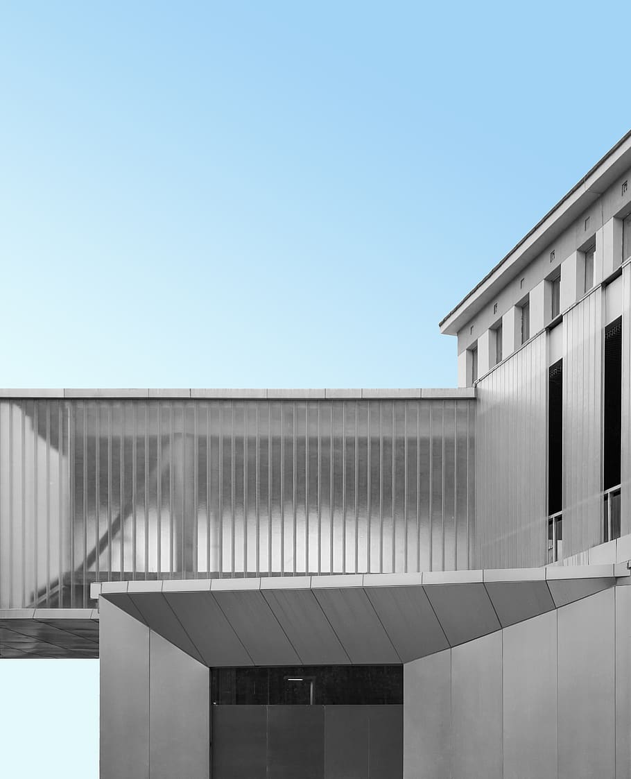 white 2-layer building, architecture, office building, housing HD wallpaper