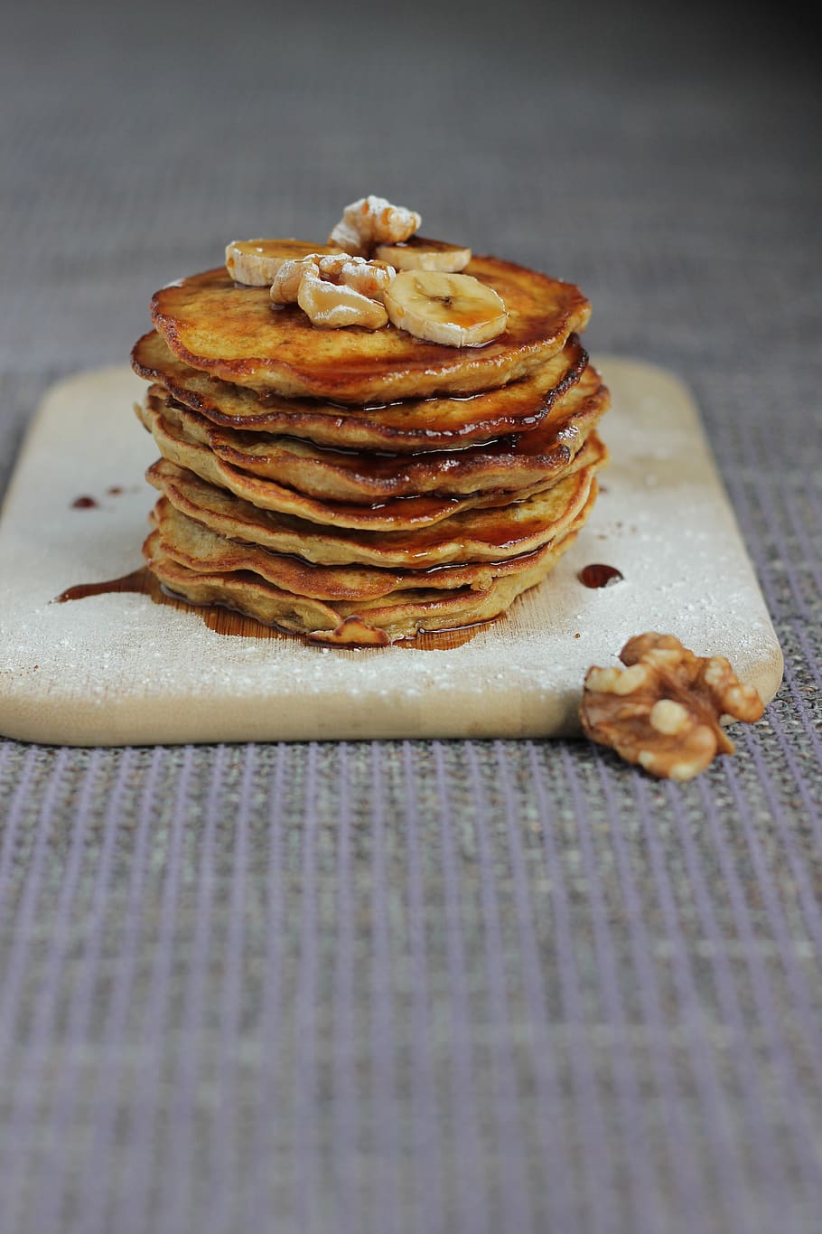 pancake on board, food, food and drink, sweet food, freshness HD wallpaper