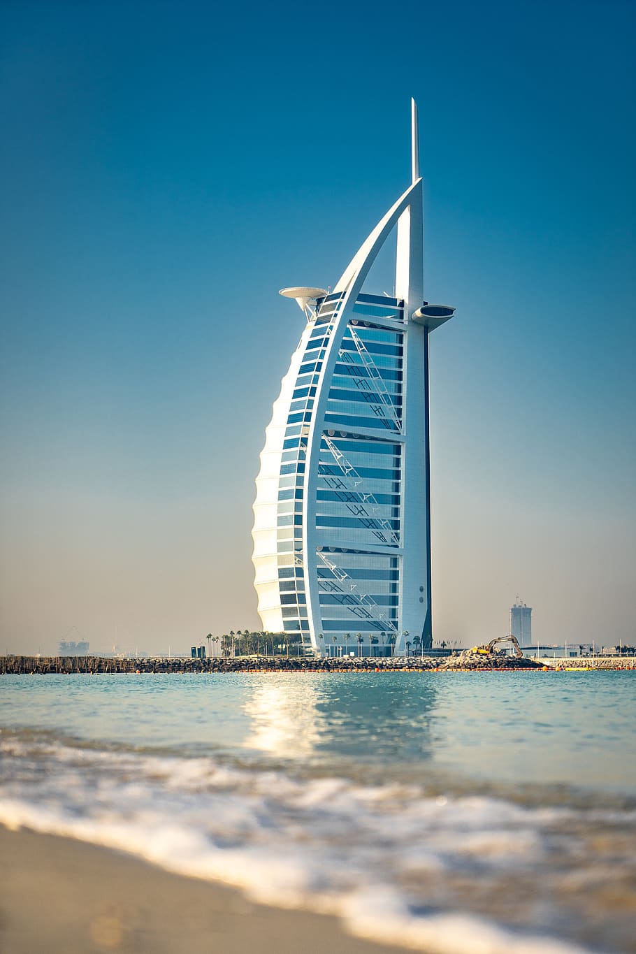 Burj Al Arab Dubai, United Arab Emirates during daytime, architecture, HD wallpaper