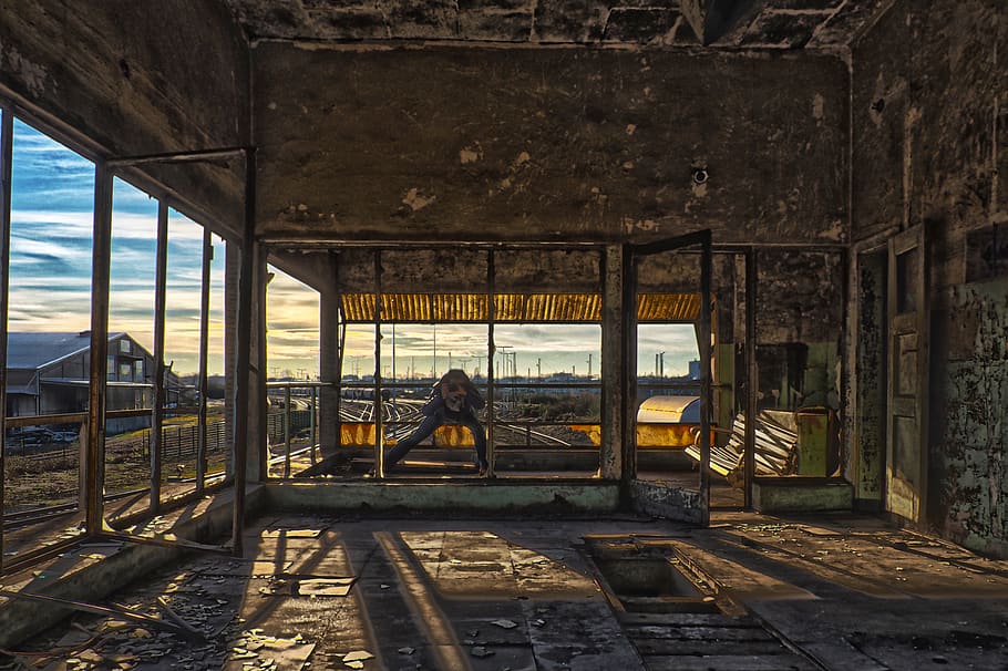 lost places, pforphoto, old, abandoned, building, decay, broken, HD wallpaper