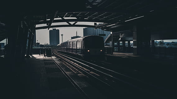 train during daytime, vehicle, transportation, terminal, train station HD wallpaper