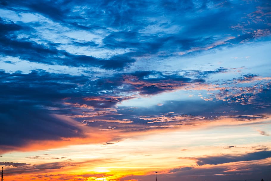 cloud - sky, sunset, beauty in nature, scenics - nature, tranquility HD wallpaper