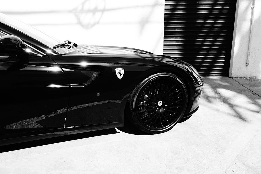 Black Ferrari Car Hd Wallpaper Download