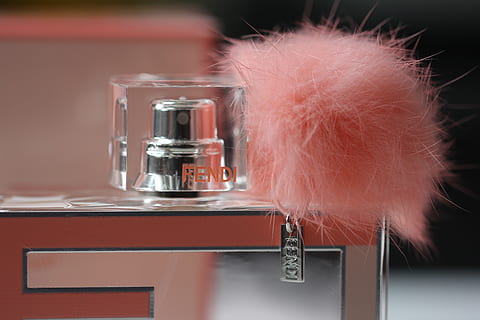 cosmetics, bottle, perfume, wool, apparel, clothing, feather boa HD wallpaper