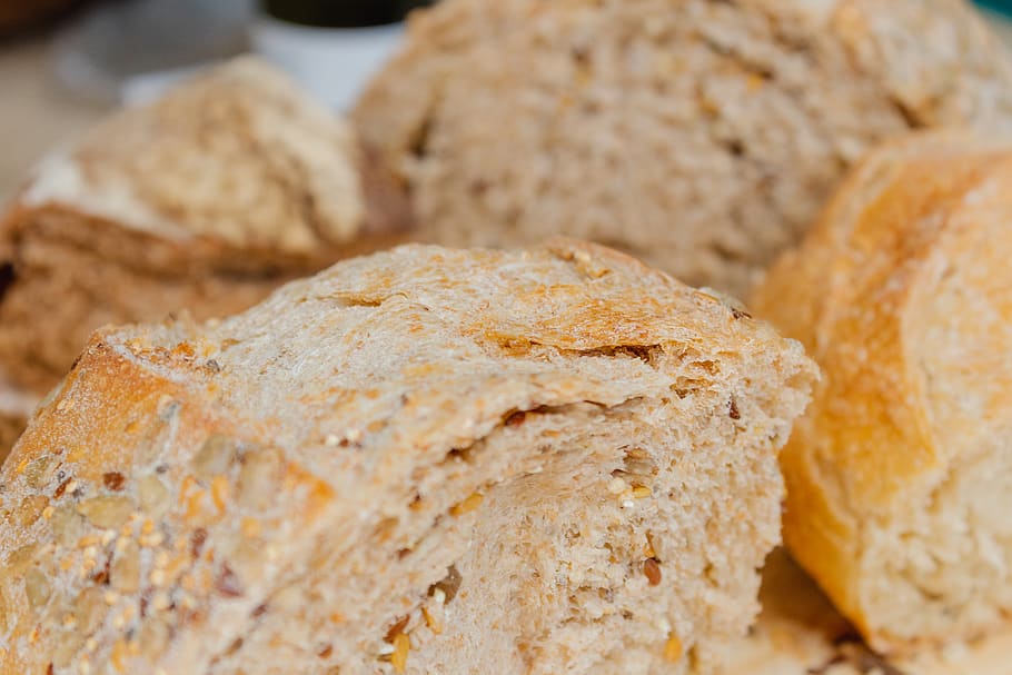 bread, food, breakfast, food and drink, freshness, close-up HD wallpaper