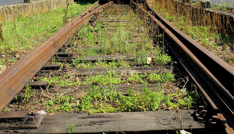 HD wallpaper: tracks, railway, railroad tracks, rails, rusty, transport ...
