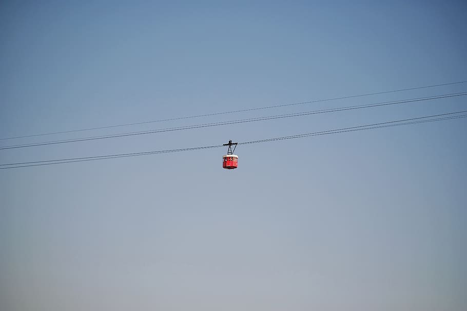 spain, barcelona, cable car, minimal, air, lines, barecelona HD wallpaper