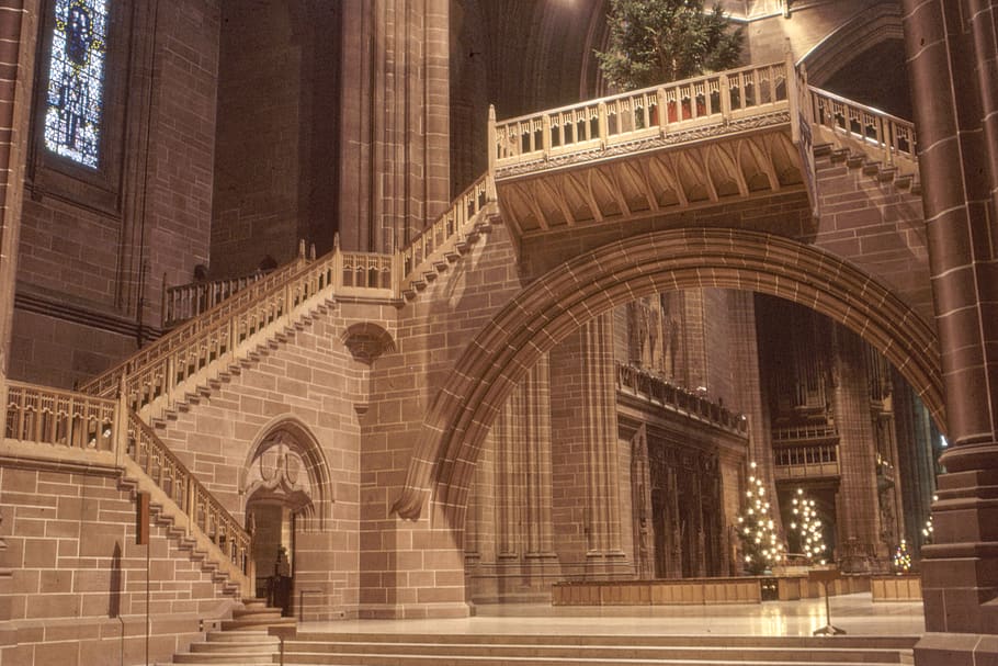 brown building interrior, architecture, church, interior design HD wallpaper