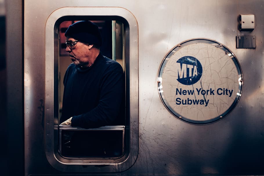people, man, guy, train, sweatshirt, beanie, travel, transportation HD wallpaper