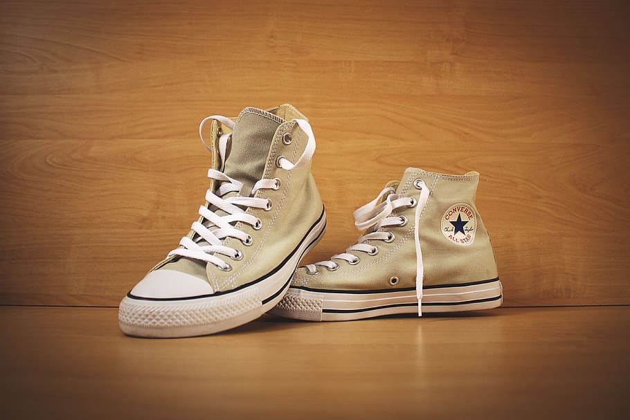 brown Converse high top shoes, footwear, apparel, clothing, greece, HD wallpaper