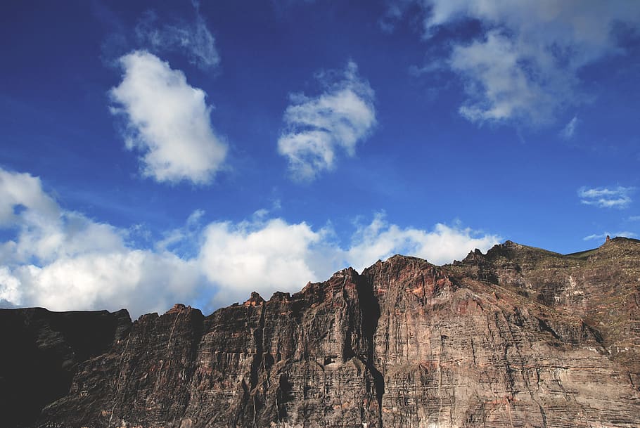 Mountain View, blue sky, canyon, clouds, cloudscape, cloudy sky HD wallpaper