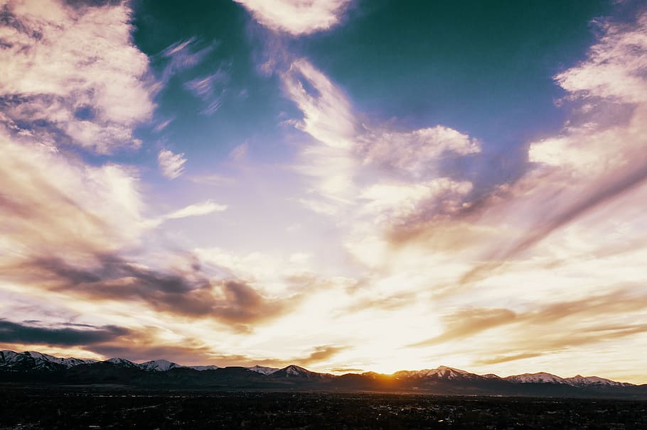 White Clouds, cloudscape, dawn, daylight, drone shot, dusk, evening HD wallpaper