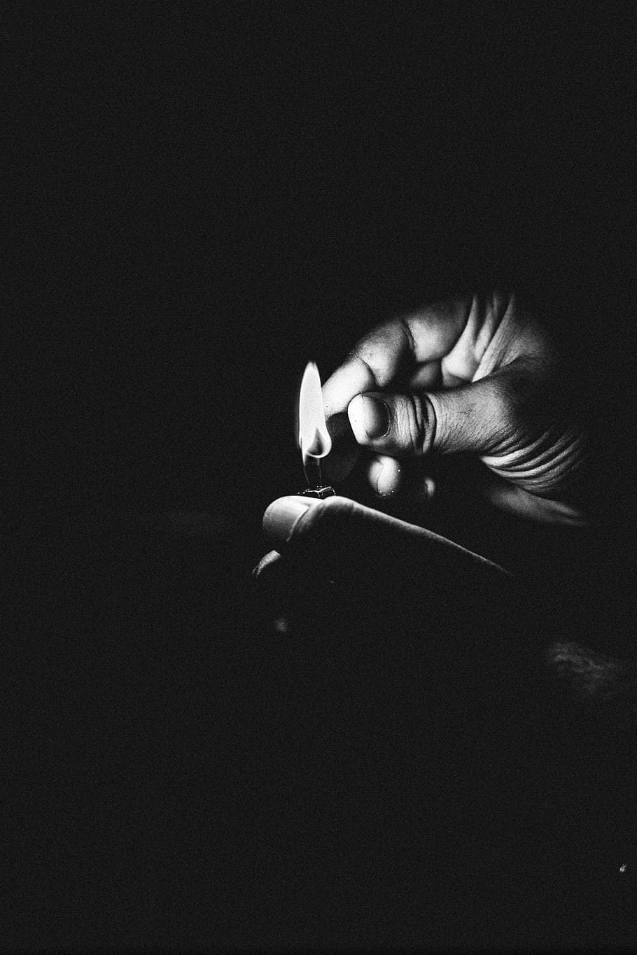dark, hands, shadow, black and white, light, human hand, human body part HD wallpaper