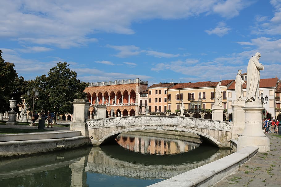 padova, italy, sculptures, source, architecture, built structure HD wallpaper