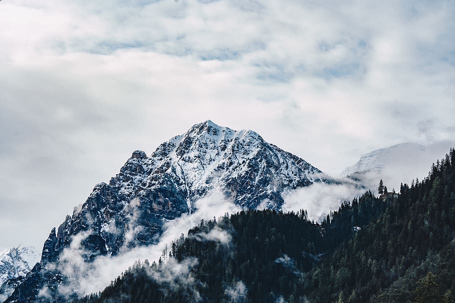 nature, mountain, outdoors, mountain range, ice, peak, snow HD wallpaper