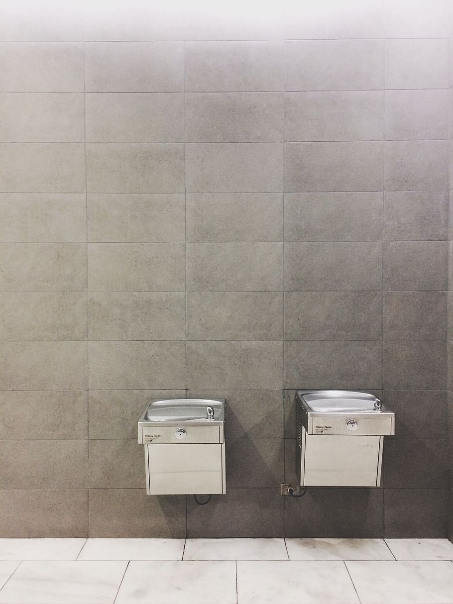 water, drink, wall, gray, tile, wall - building feature, indoors HD wallpaper