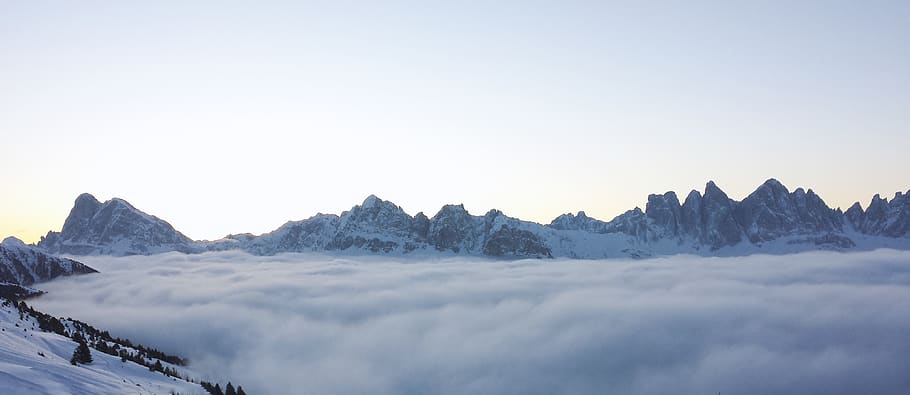 outdoors, plose, ice, blue, south tyrol, amazing, cold, sunrise HD wallpaper
