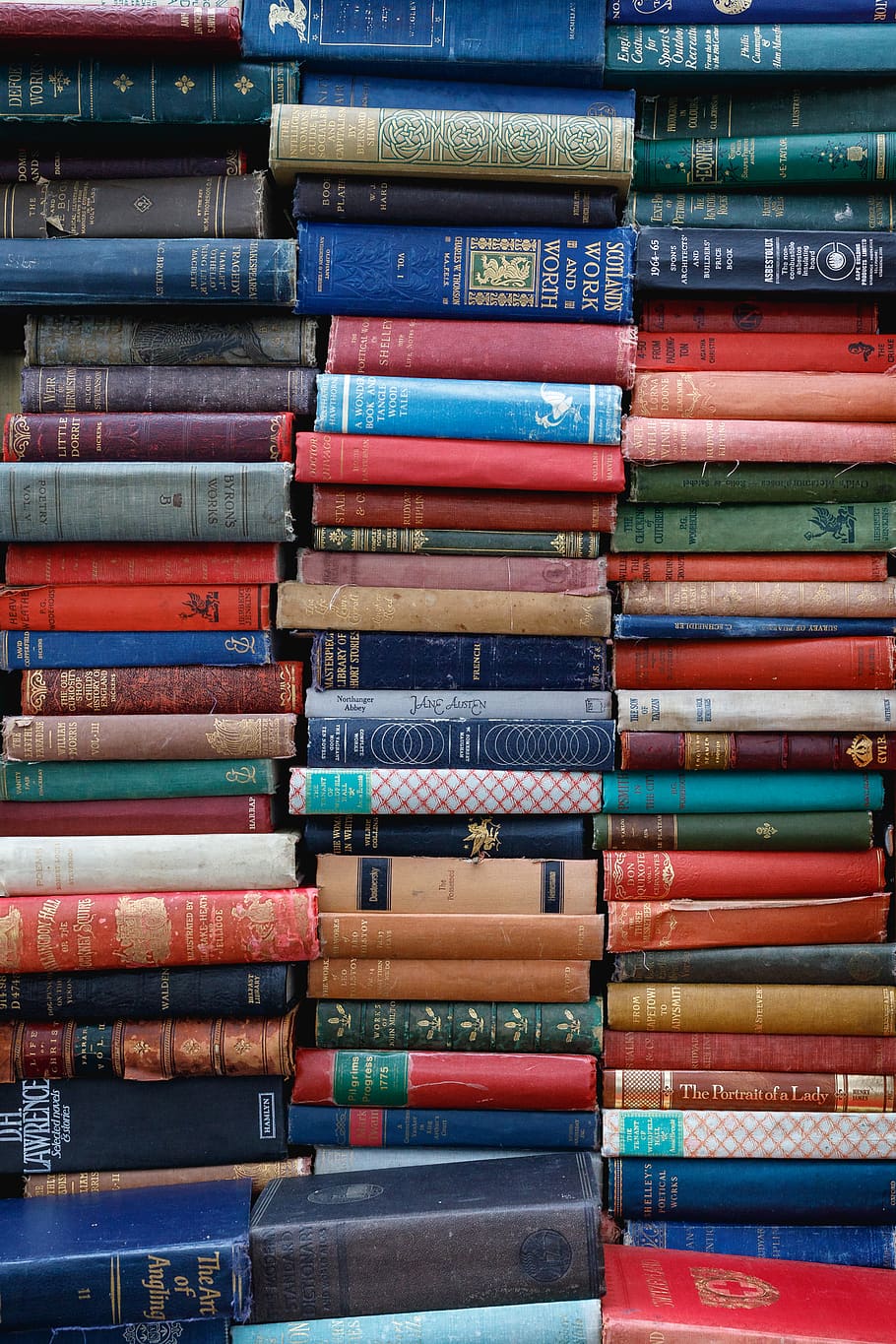 assorted-title book lot, choice, variation, multi colored, still life HD wallpaper
