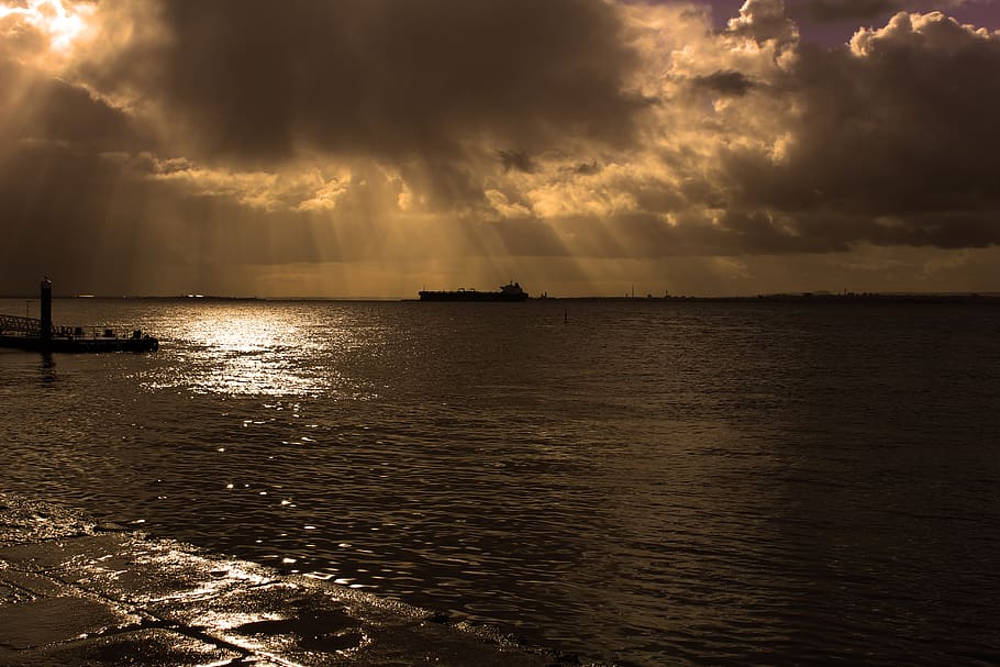 beach, background, landscape, beautiful, nature, long, exposition HD wallpaper