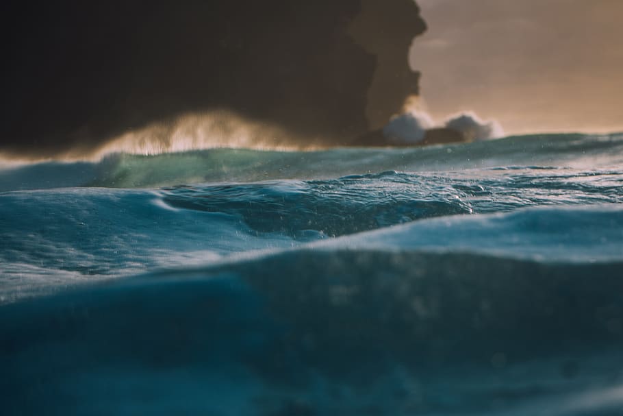 sea, ocean, water, waves, nature, motion, sport, beauty in nature HD wallpaper