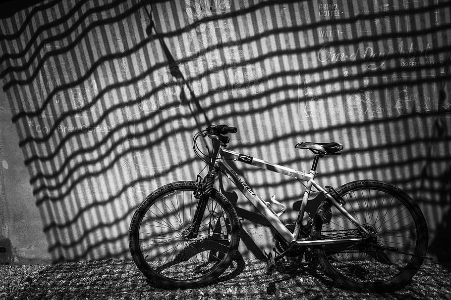 gray hardtail bike, vehicle, bicycle, transportation, machine HD wallpaper
