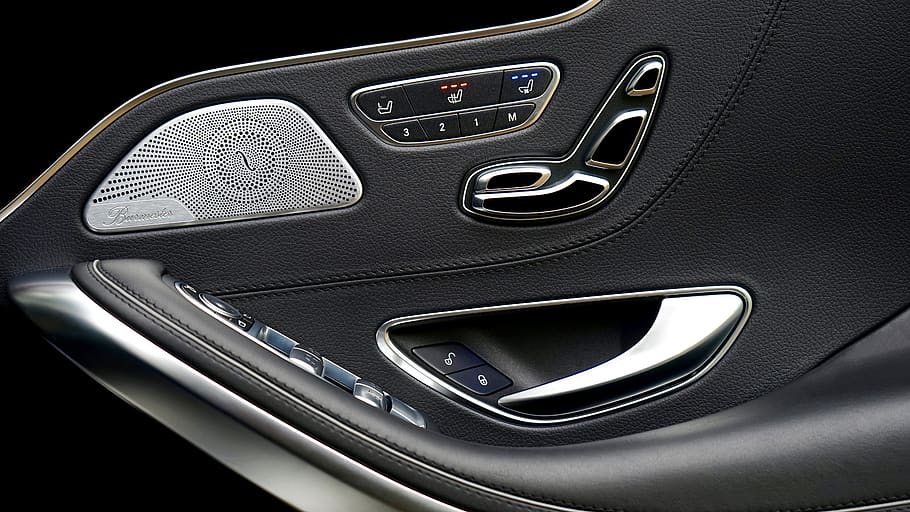 Black Car Window Panel, auto, automotive, button, controls, design HD wallpaper
