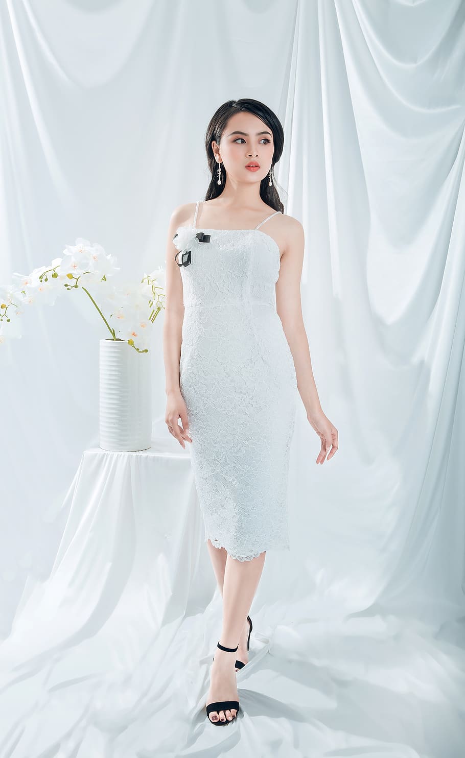 Beautiful White Gown For Girls