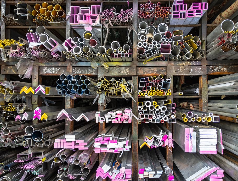 assorted metal bars, large group of objects, choice, variation HD wallpaper