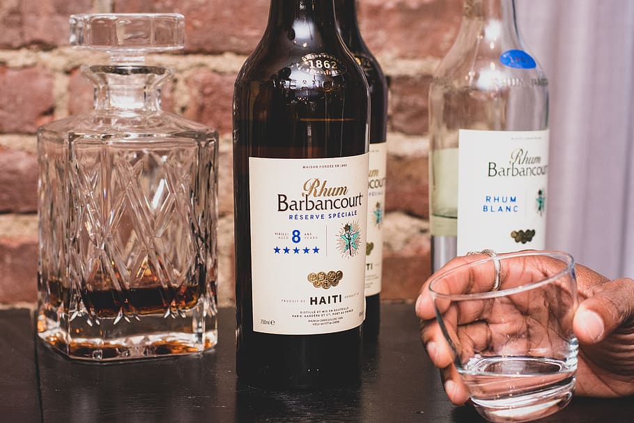 Rhum Barbancourt Bottle, alcohol, alcohol bottles, alcoholic beverage HD wallpaper