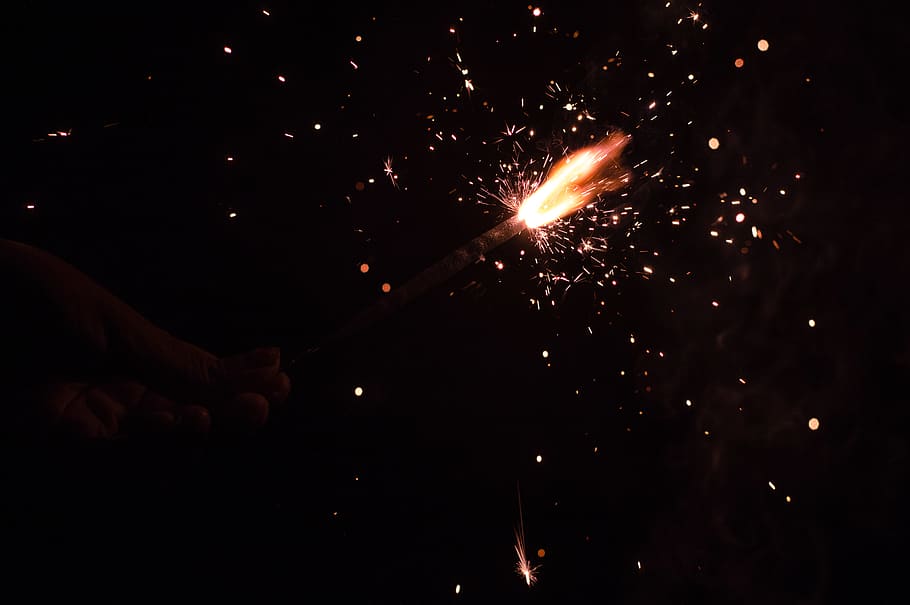 firework, night, celebration, event, motion, illuminated, firework display HD wallpaper