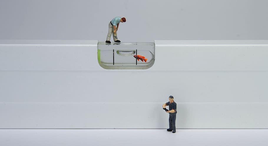 craft, water balance, miniature figures, precision, exactly, HD wallpaper