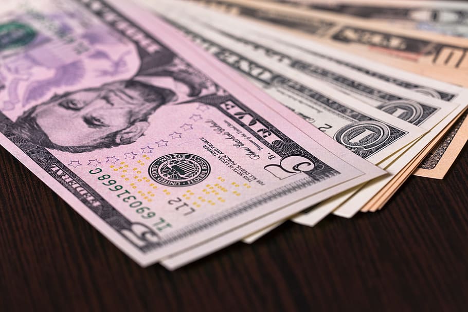 dollar, exchange, finances, gambling, heap, investment, large HD wallpaper
