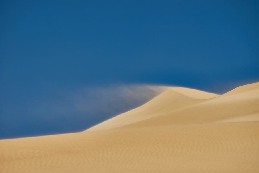 landscape photography of dessert, minimal, wind, dune, sand, sanddune, HD wallpaper