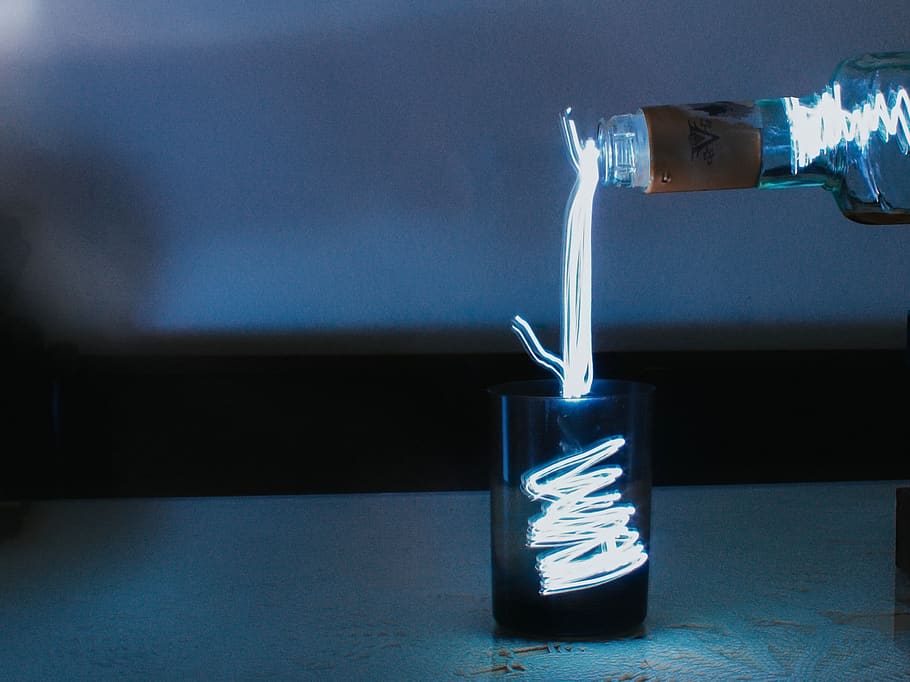 light photography, indoors, water, close-up, no people, technology HD wallpaper