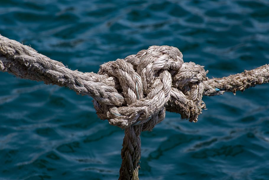 rope, mooring, knot, cord, sea, boat, nautical, marine, maritime HD wallpaper