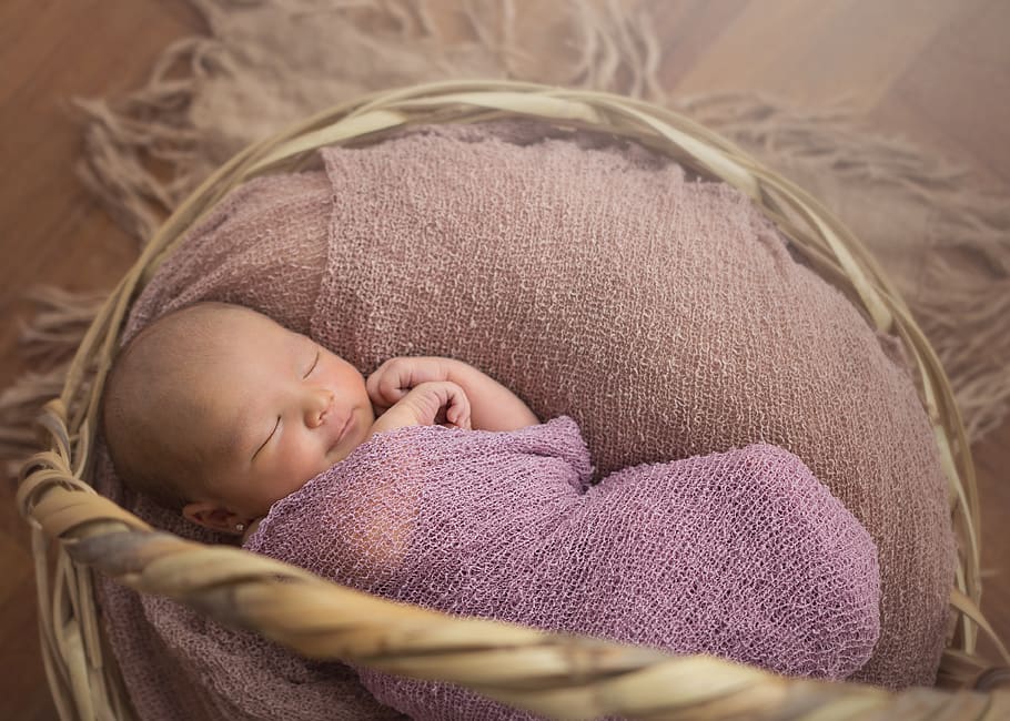 newborn, baby, portrait, girl, sleeping, young, child, relaxation, HD wallpaper