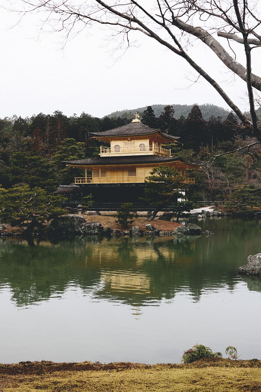 japan, kyōto-shi, kinkaku-ji, religion, chinese, temple, wallpaper, HD wallpaper