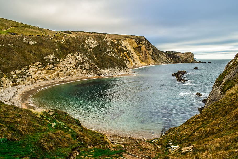 jurassic coast, dorset, england, uk, nature, united kingdom, HD wallpaper