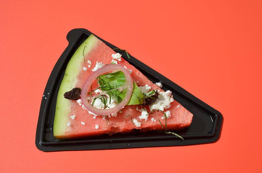 food, pastèque, fruit, pizza, végétarien, fraîcheur, été HD wallpaper