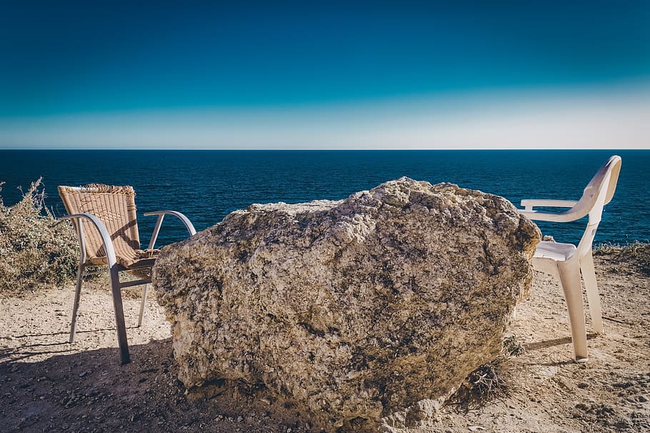 shore, chair, beach, summer, relax, relaxation, ocean, paradise HD wallpaper