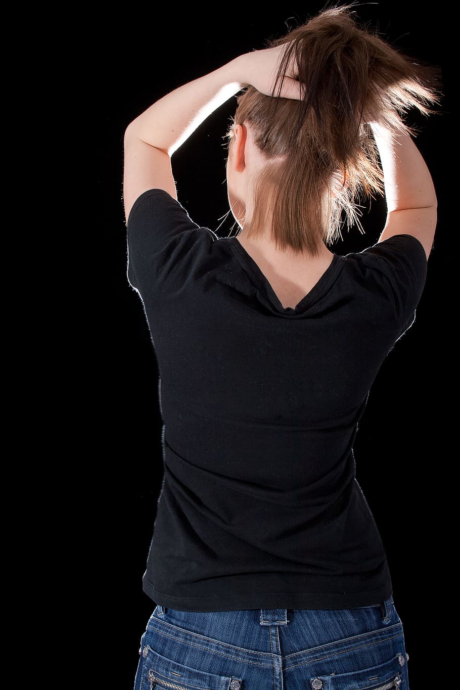 beautiful, caucasian, elegance, back, fashion, female, girl HD wallpaper