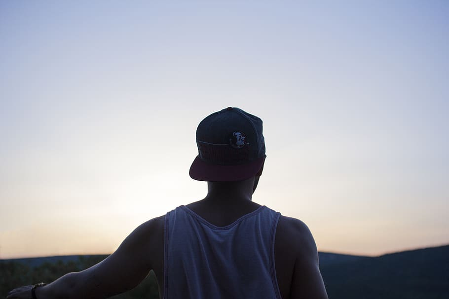 sunset, sky, color, one person, leisure activity, lifestyles HD wallpaper