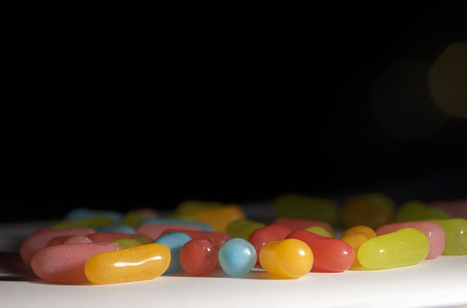 candy, jelly bean, beans, jelly beans, candy store, copy space, HD wallpaper